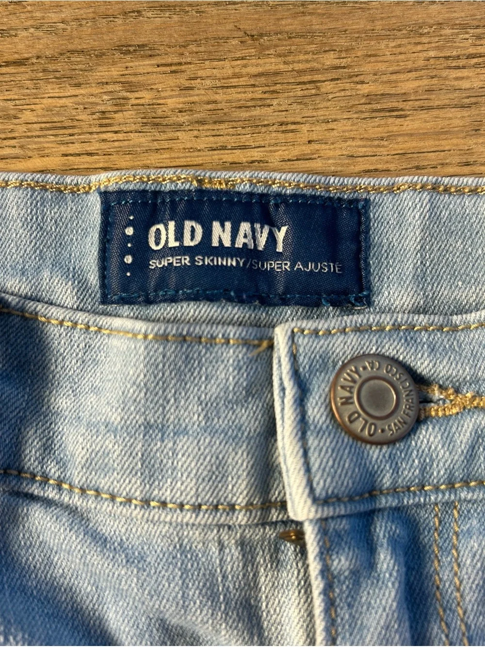 Old Navy Light Blue Super Skinny Jeans